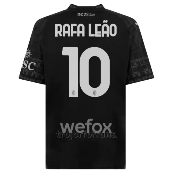 AC Milan Rafael Leão 10 Fjärdetröja 2023/24 Svart