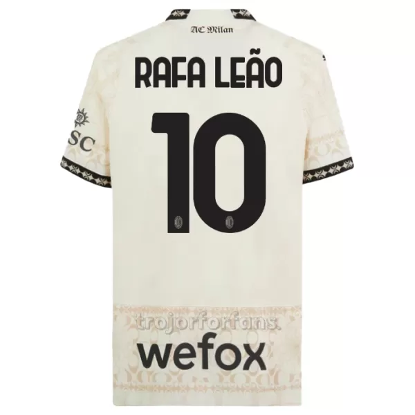 AC Milan Rafael Leão 10 Fjärdetröja 2023/24 Vit