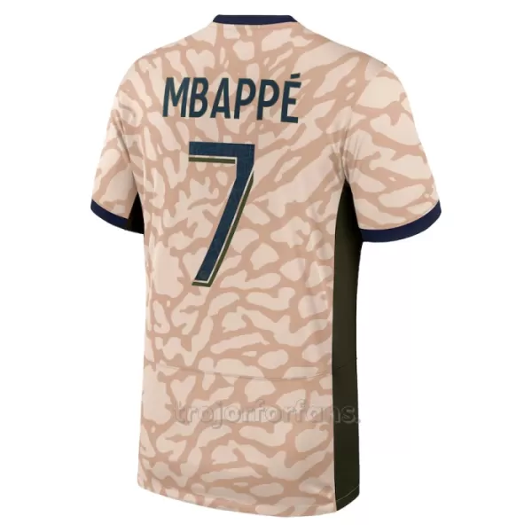 Paris Saint-Germain Kylian Mbappé 7 Fjärdetröja Barn Jordan 2023/24