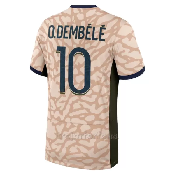 Paris Saint-Germain Ousmane Dembélé 10 Fjärdetröja Barn Jordan 2023/24