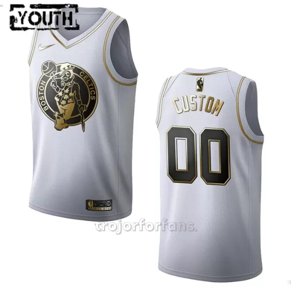 Boston Celtics Baskettröja Golden Edition Swingman Barn Vit