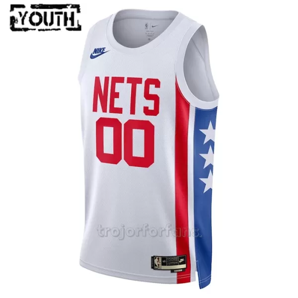 Brooklyn Nets Baskettröja Classic Edition Swingman Barn Vit