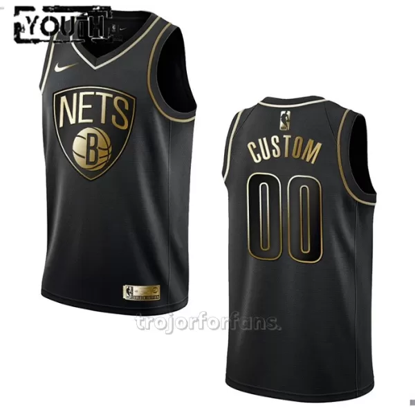 Brooklyn Nets Baskettröja Golden Edition Swingman Barn Svart