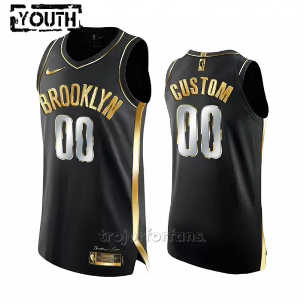 Brooklyn Nets Baskettröja Golden Edition Swingman Barn Svart