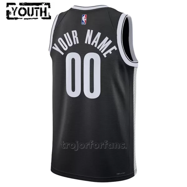 Brooklyn Nets Baskettröja Icon Edition Swingman 2023/24 Barn Svart