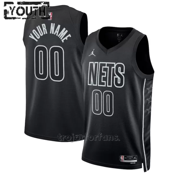 Brooklyn Nets Baskettröja Statement Edition Swingman 2023/24 Barn Svart