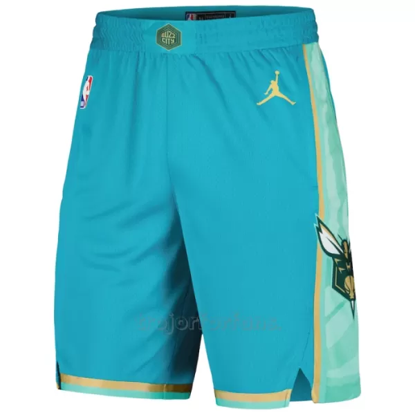 Charlotte Hornets Shorts City Edition Swingman Teal