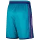 Charlotte Hornets Shorts Classic Edition Swingman Teal