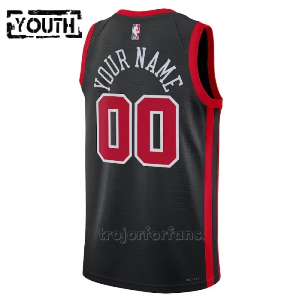 Chicago Bulls Baskettröja City Edition Swingman 2023/24 Barn Svart