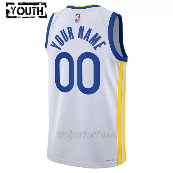 Golden State Warriors Baskettröja Association Edition Swingman 2023/24 Barn Vit