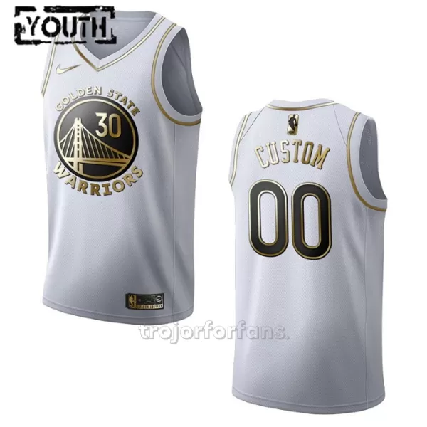 Golden State Warriors Baskettröja Golden Edition Swingman Barn Vit