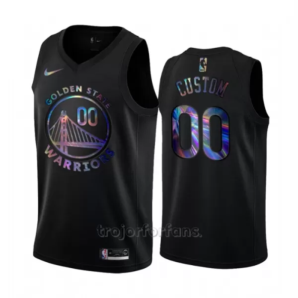 Golden State Warriors Baskettröja HWC Iridescent Swingman Svart