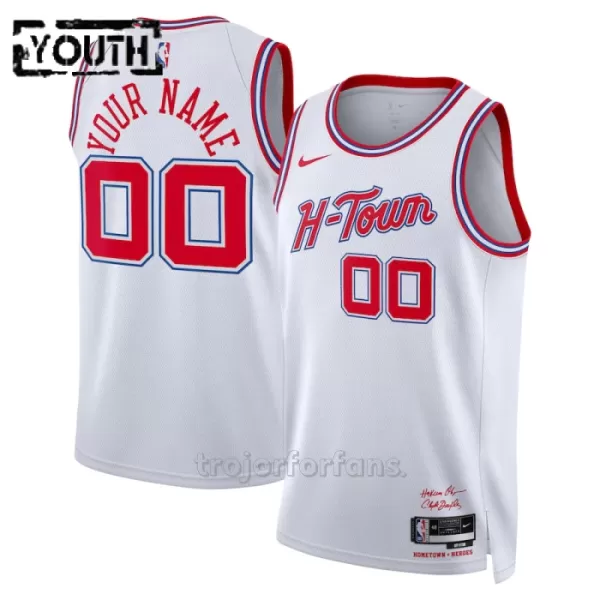 Houston Rockets Baskettröja City Edition Swingman 2023/24 Barn Vit