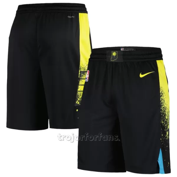 Indiana Pacers Shorts City Edition Swingman Svart