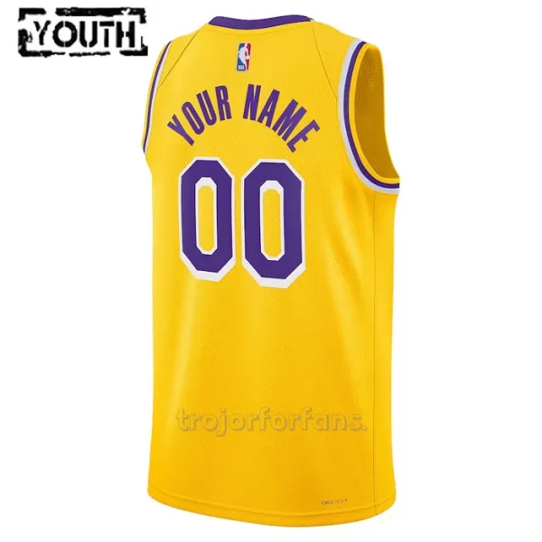 Los Angeles Lakers Baskettröja Icon Edition Swingman 2023/24 Barn Gul