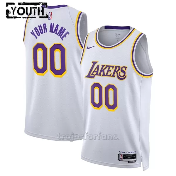 Los Angeles Lakers Baskettröja Icon Edition Swingman 2023/24 Barn Vit