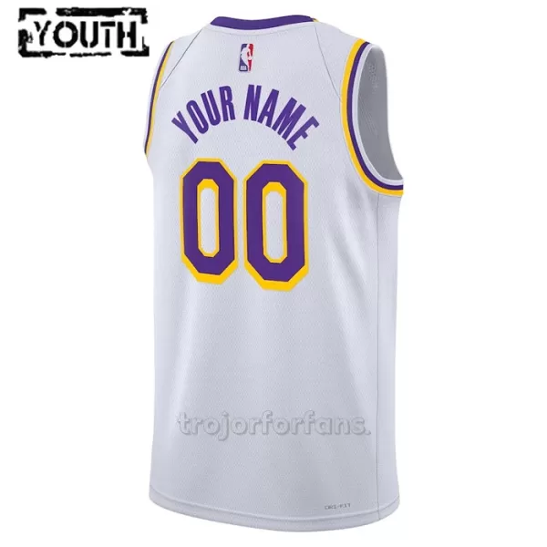 Los Angeles Lakers Baskettröja Icon Edition Swingman 2023/24 Barn Vit