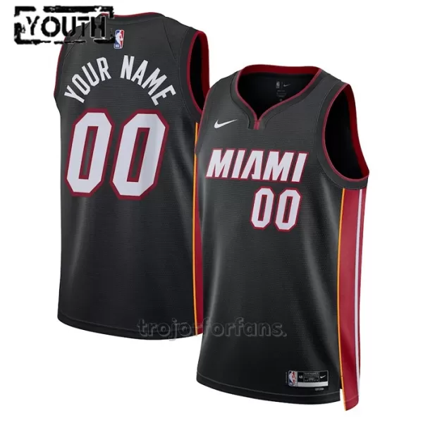 Miami Heat Baskettröja Icon Edition Swingman 2023/24 Barn Svart