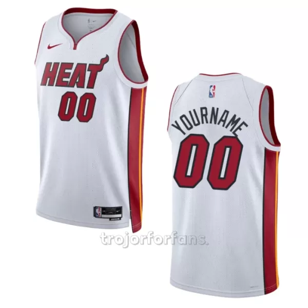 White Miami Heat Baskettröja Association Edition Swingman 2023/24