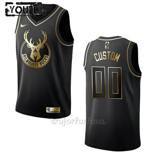 Milwaukee Bucks Baskettröja Golden Edition Swingman Barn Svart