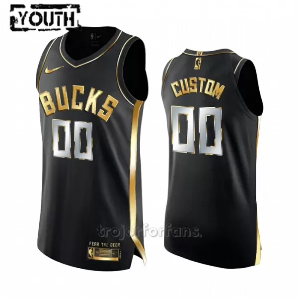 Milwaukee Bucks Baskettröja Golden Edition Swingman Barn Svart