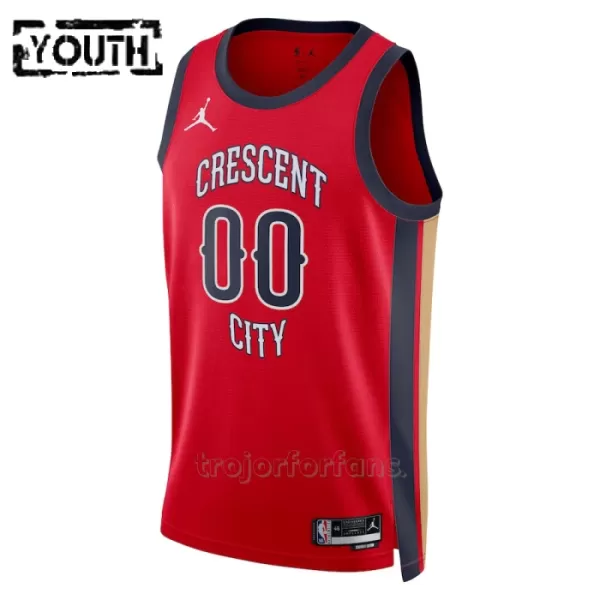 New Orleans Pelicans Baskettröja Statement Edition Swingman 2023/24 Barn Röd