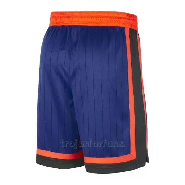 New York Knicks Shorts City Edition Swingman Blå