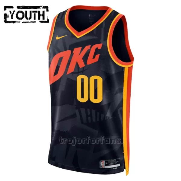 Oklahoma City Thunder Baskettröja City Edition Swingman 2023/24 Barn Navy