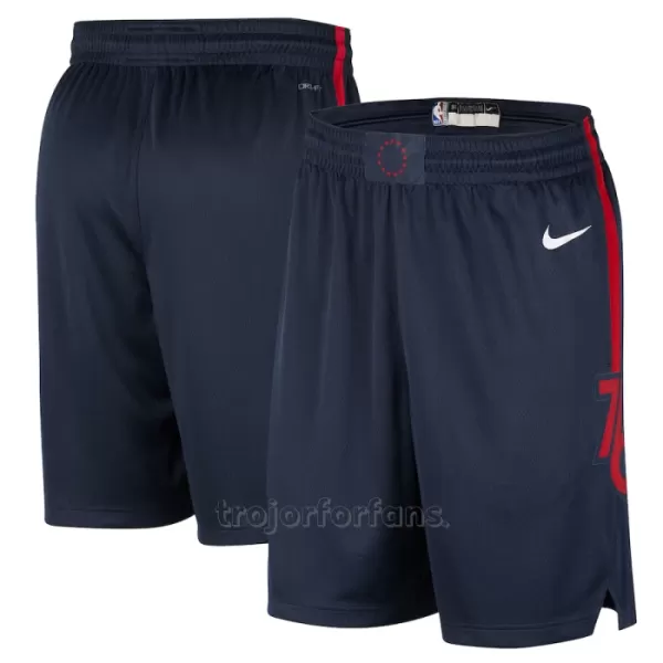 Philadelphia 76ers Shorts City Edition Swingman Navy