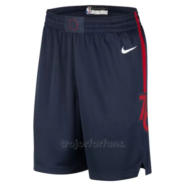 Philadelphia 76ers Shorts City Edition Swingman Navy