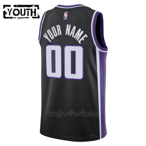 Sacramento Kings Baskettröja Icon Edition Swingman 2023/24 Barn Svart