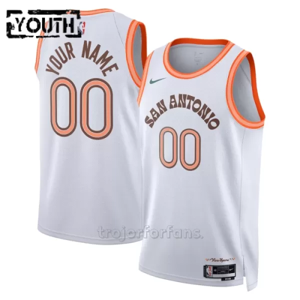 San Antonio Spurs Baskettröja City Edition Swingman 2023/24 Barn Vit