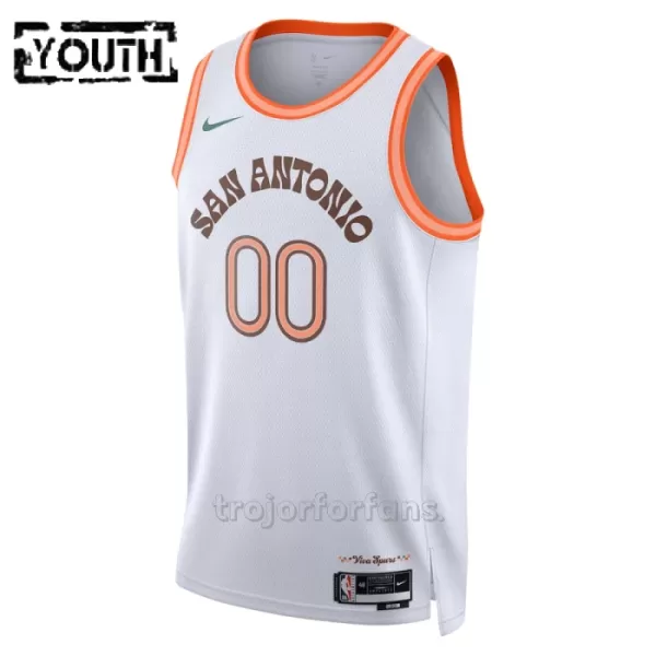 San Antonio Spurs Baskettröja City Edition Swingman 2023/24 Barn Vit