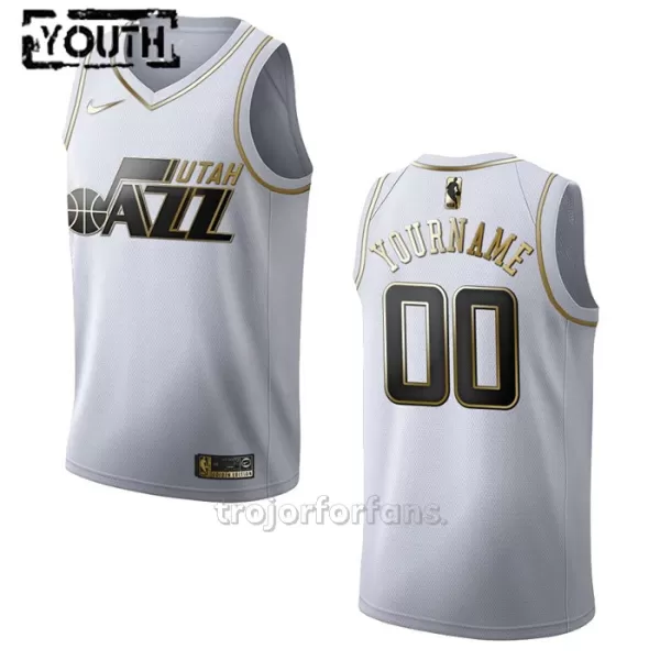 Utah Jazz Baskettröja Golden Edition Swingman Barn Vit