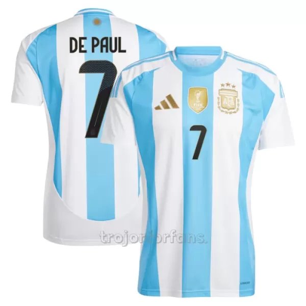 Argentina Rodrigo de Paul 7 Hemmatröja 2024