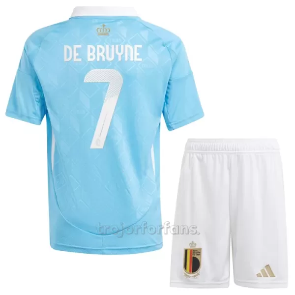 Belgien Kevin De Bruyne 7 Bortatröja Barn EM 2024