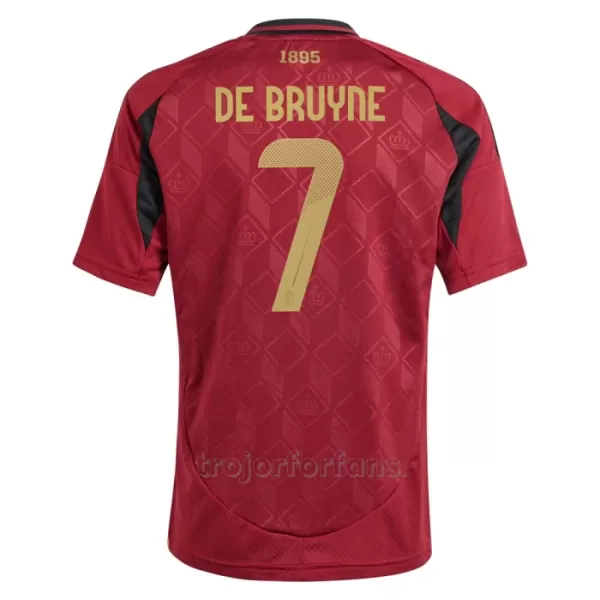 Belgien Kevin De Bruyne 7 Hemmatröja Barn EM 2024