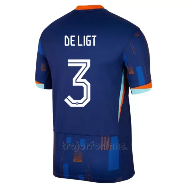 Holland Matthijs de Ligt 3 Bortatröja EM 2024