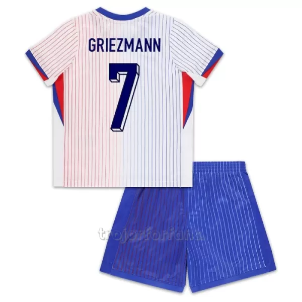 Frankrike Antoine Griezmann 7 Bortatröja Barn EM 2024