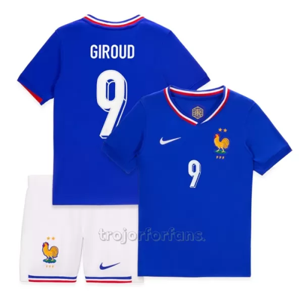 Frankrike Olivier Giroud 9 Hemmatröja Barn EM 2024