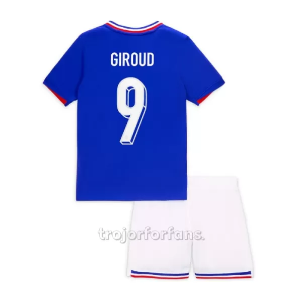 Frankrike Olivier Giroud 9 Hemmatröja Barn EM 2024