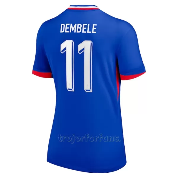 Frankrike Ousmane Dembélé 11 Hemmatröja Dam EM 2024