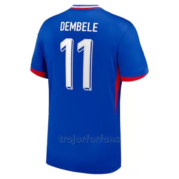 Frankrike Ousmane Dembélé 11 Hemmatröja EM 2024