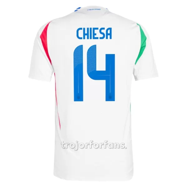 Italien Federico Chiesa 14 Bortatröja EM 2024