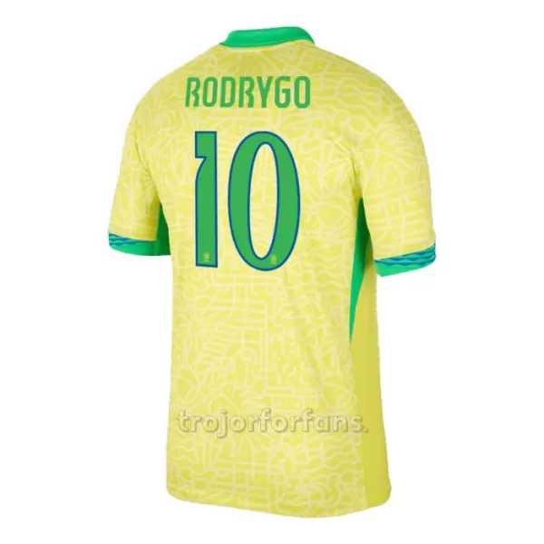 Brasilien Rodrygo Goes 10 Hemmatröja 2024