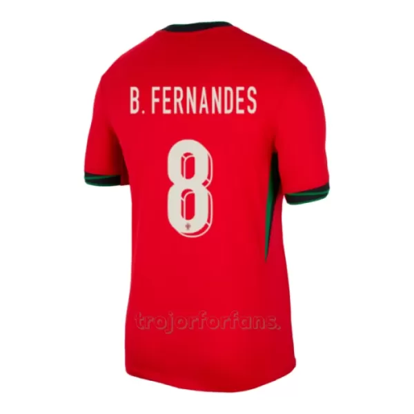 Portugal Bruno Fernandes 8 Hemmatröja Barn EM 2024