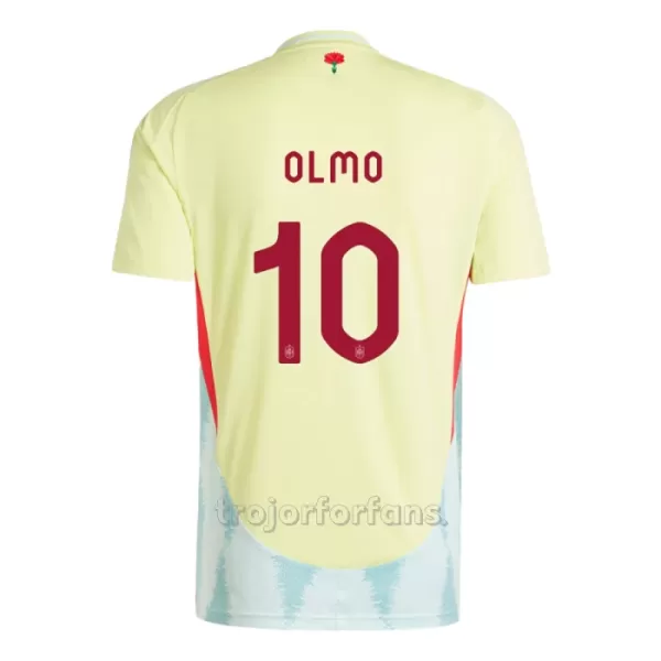 Spanien Dani Olmo 10 Bortatröja EM 2024