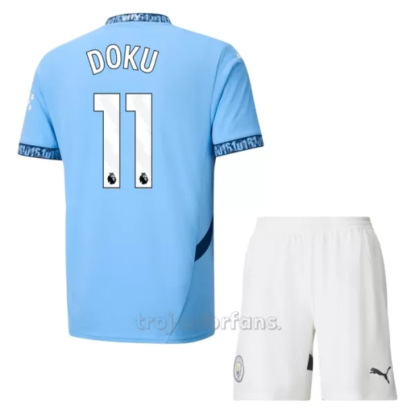 Manchester City Jérémy Doku 11 Hemmatröja Barn 2024/25