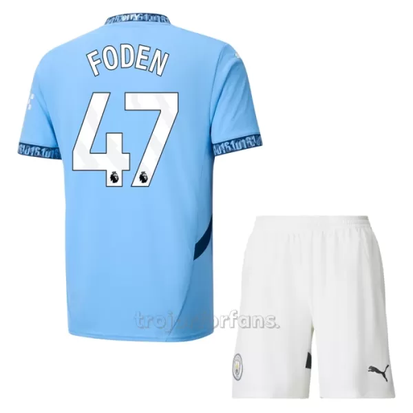 Manchester City Phil Foden 47 Hemmatröja Barn 2024/25