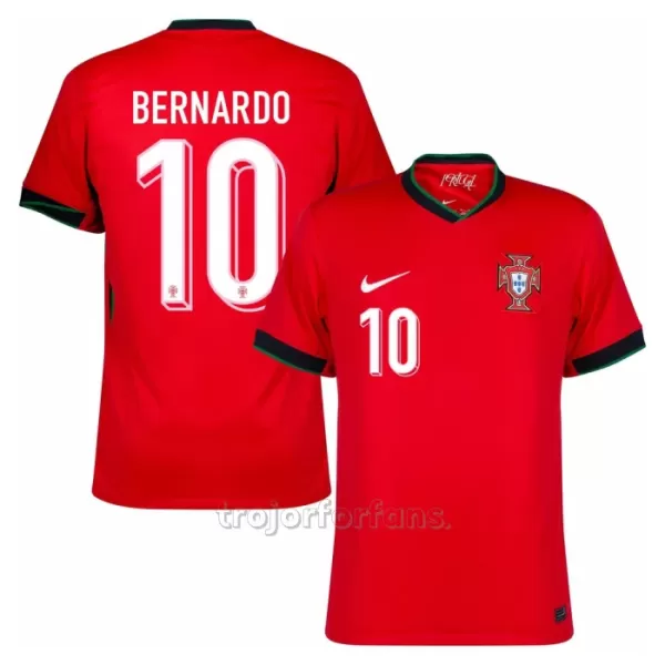 Portugal Bernardo Silva 10 Hemmatröja EM 2024